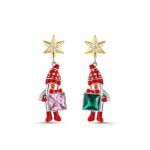 Bortwide "Dear Santa" Christmas Cute Cartoon Santa Claus Sterling Silver Earrings