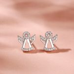 Bortwide "Serene Angel" Sterling Silver Children's Earrings