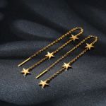 Bortwide "Dreamy Star" Sterling Silver Threader Earrings