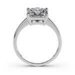 Bortwide Princess Cut Solitaire Sterling Silver Ring