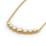 Bortwide Simple Style Round Cut Sterling Silver Necklace