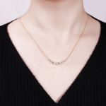 Bortwide Simple Style Round Cut Sterling Silver Necklace