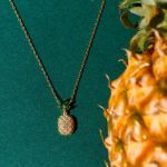 Bortwide "A Trip of Summer" Pineapple Sterling Silver Necklace