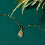 Bortwide "A Trip of Summer" Pineapple Sterling Silver Necklace