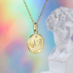 Bortwide "Whisper of Love" Coin Sterling Silver Necklace