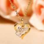Bortwide "I Carry Your Heart with Me" Mom Love Heart Sterling Silver Necklace
