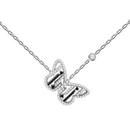 Bortwide "Be Free" Butterfly Sterling Silver Necklace