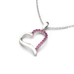 Bortwide Loving Heart Sterling Silver Necklace