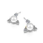 Bortwide "Little Demon" Cultured Pearl Sterling Silver Earrings