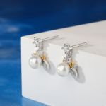 Bortwide "Little Demon" Cultured Pearl Sterling Silver Earrings