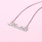 Bortwide Three Tone Name Necklace