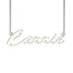 Bortwide Carrie Style Sterling Silver Name Necklace