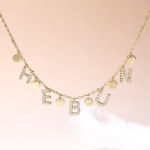 Bortwide Disc Sterling Silver Name Personalized Necklace