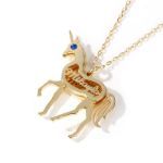 Bortwide Unicorn Personalized Sterling Silver Necklace