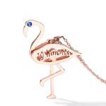 Bortwide Flamingo Personalized Sterling Silver Necklace