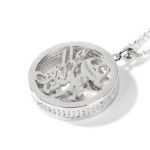 Bortwide Skull Design Personalized Sterling Silver Necklace