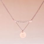 Bortwide Initial Personalized Sterling Silver Necklace