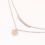 Bortwide Initial Personalized Sterling Silver Necklace