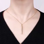 Bortwide "Our Destiny" Vertical 3D Bar Necklace