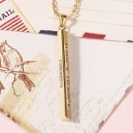 Bortwide "Our Destiny" Vertical 3D Bar Necklace