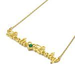 Bortwide "We Are Doomed" Personalized Name Necklace with Birthstone