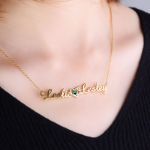 Bortwide "We Are Doomed" Personalized Name Necklace with Birthstone