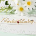 Bortwide "We Are Doomed" Personalized Name Necklace with Birthstone