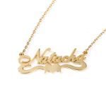 Bortwide "For Love" Personalized Sterling Silver Name Necklace