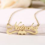 Bortwide "For Love" Personalized Sterling Silver Name Necklace