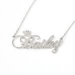 Bortwide "Be Your Own King" Personalized Sterling Silver Name Necklace