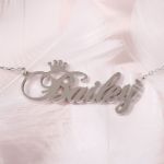 Bortwide "Be Your Own King" Personalized Sterling Silver Name Necklace