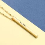 Bortwide Scannable Spotify Code Vertical Bar Stainless Steel Necklace