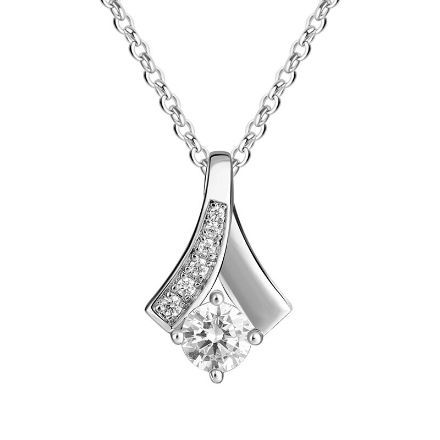 Bortwide "Best Wishes" Personalized Sterling Silver Necklace