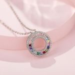 Bortwide "Colorful Day" Personalized Sterling Silver Necklace