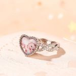 Bortwide "Endless Love" Sterling Silver Personalized Photo Ring