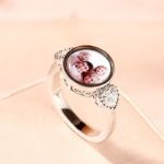 Bortwide "The Best Memories" Sterling Silver Personalized Photo Ring