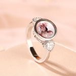 Bortwide "The Best Memories" Sterling Silver Personalized Photo Ring