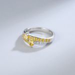 Bortwide "Heart To Heart" Personalized Sterling Silver Ring