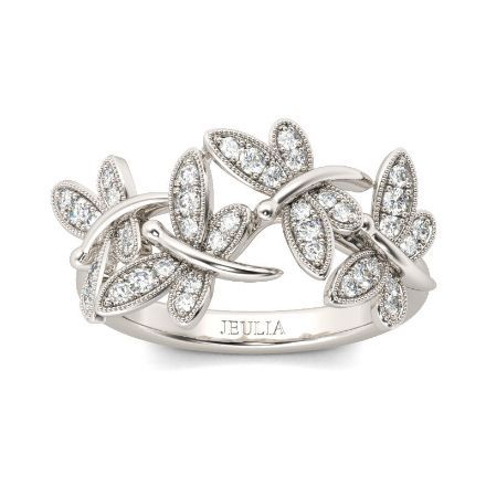 Bortwide Dragonfly Sterling Silver Band