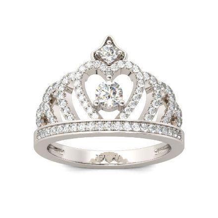 Bortwide Classic Crown Sterling Silver Ring