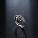 Bortwide "Navy Anchor&Heart" Twist Design Sterling Silver Ring