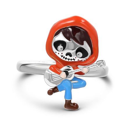 Bortwide "Guitarist" Little Boy Adjustable Sterling Silver Ring