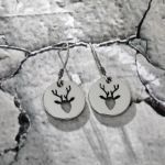 Bortwide "Forest Deer" Sterling Silver Drop Earrings