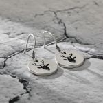 Bortwide "Forest Deer" Sterling Silver Drop Earrings