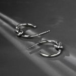 Bortwide "Small Knot" Sterling Silver Hoop Earrings