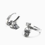 Bortwide "Phantom" Skull Sterling Silver Earrings