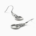 Bortwide "Light Bulb" Quirky Sterling Silver Earrings