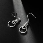 Bortwide "Light Bulb" Quirky Sterling Silver Earrings