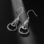 Bortwide "Light Bulb" Quirky Sterling Silver Earrings