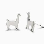 Bortwide "Dainty Alpaca" Sterling Silver Stud Earrings